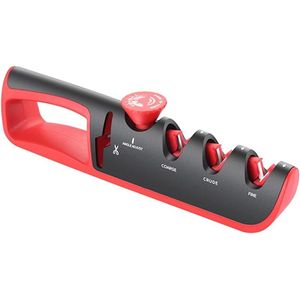 Goodivery ® Veelzijdige 4-in-1 Messenslijper met Verstelbare Slijphoek voor Perfect Resultaat