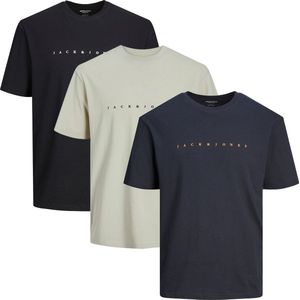 Jack & Jones Heren t-shirt 3 pack Star JJ