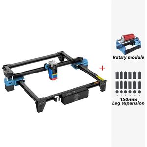 Laser Graveermachine - TTS-55 Pro Lasergraveerder - Met Rotary module en Leg Expansion - 80W Lasergraveer- en Snijmachine - Wifi & Offline - 5.5W/10W Precisie Diodelaser - Hout, Acryl en Roestvrij Staal - Verstelbare Focus - Thuis en Professioneel
