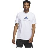 adidas - Worldwide Hoops Logo - T-shirt - Wit - Korte Mouwen