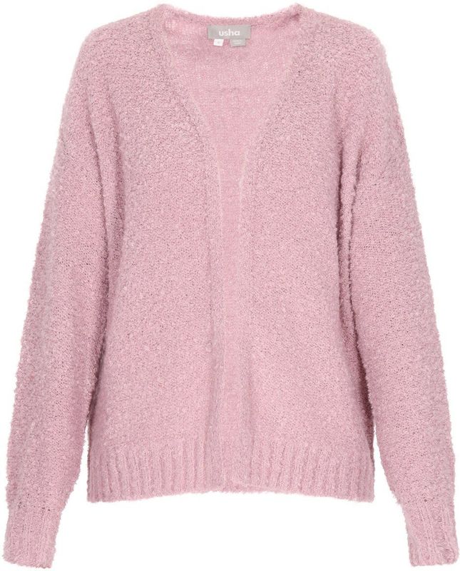 Usha Gebreid vest  oudroze