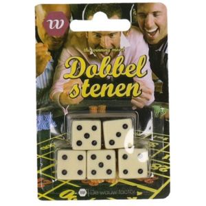 Dobbelstenen Set van 5 Stuks - Dobbel Stenen - Yatzee - Dobbelen - Dice Set - Fun - Spelen - Bordspel - Yahtzee