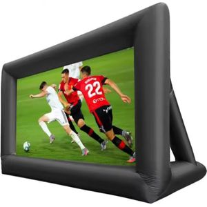 RM Store® - Opblaasbare Filmprojector - Thuisbioscoop - Home Cinema - In 2 Minuten Opgeblazen - Zwart - 16:9 - 4 x 6 m.