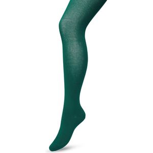 Bonnie Doon Biologisch Katoenen Maillot Dames Donker Groen maat 42/44 XL - Uitstekende pasvorm - Gladde Naden - OEKO-TEX gecertificeerd - Bio Cotton Tights - Duurzaam Huidvriendelijk Bio Katoen - Donkergroen - Trekking Green - BP051900.380