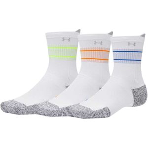 Under Armour - Ad Run Cushion 3Pk Crew - Laufsokken - Wit