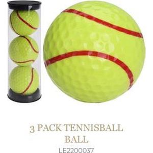 3 legend golfballen, tennisbal print