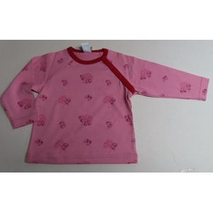 Petit Bateau - T shirt lange mouw - Meisje - Roze , schoentjes - 18 maand 81