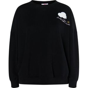 MYMO Sweatshirt 'Keepsudry'  lichtblauw / geel / zwart / wit