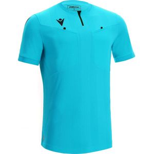 Macron Dienst Scheidsrechtersshirt Korte Mouw Heren - Fluor Turquoise | Maat: 3XL