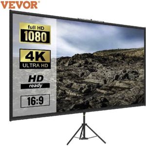 Vevor 110 Inch Statief Projector Screen -W Stand 16:9 -4K HD Draagbare- Beamer scherm -Home Cinema Voor - Thuisbioscoop Indoor & Outdoor projectie - Thuisbioscoop