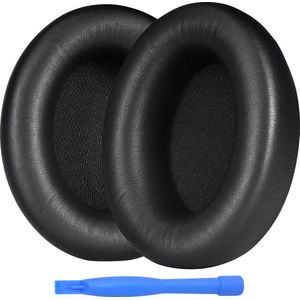 MMOBIEL Vervangende Oorkussens Geschikt voor Beats Studio Pro Wireless Noise Cancelling Hoofdtelefoon – Memory Foam en Protein PU Koptelefoon Oorkussens - Noise Isolation Hoofdtelefoon Earpads – Zwart