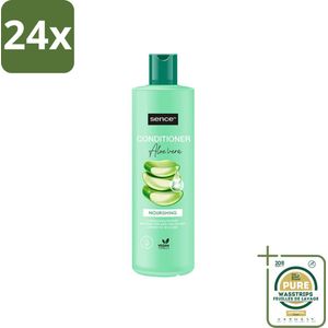 Sence - Aloë Vera - Shampoo - Verzachtend - 400 ml - Voordeelverpakking - 24 stuks - Haarverzorging - Droge haar