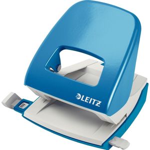 Leitz NeXXt Metalen Bureau Perforator - Perforeert Tot 30 Vel - Voor Mappen En Ringbanden - Lichtblauw