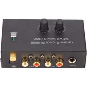 JHubers Goods - Phono-voorversterker met Geluidsarme Versterking en Plug-and-play Functionaliteit