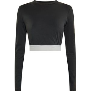 myMo - ATHLSR - Functioneel Shirt - Grijs/Zwart - Slanke Pasvorm