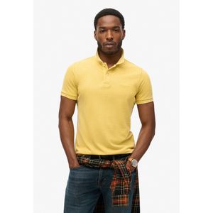 Superdry Vint Destroy Korte Mouw Poloshirt Geel S Man