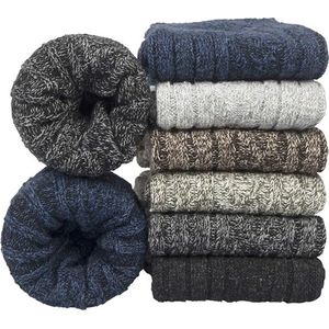 oCreon 6 Paar Merinowollen Sokken Heren - Thermisch - Ademend - Wandelen & Trekking - EU 38-45