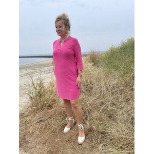 Hill Fashion - Jurk - Emma - Angelle Milan 1467 - Fuchsia - Maat M