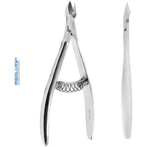 MEDLUXY® Pro - Nagelknipper - 12 cm - 10 mm - met Veer - Geschikt voor zachtere en dunnere nagels en nagelriemen - (nail nipper - nageltang - vellentang - Rusian style) MP0526