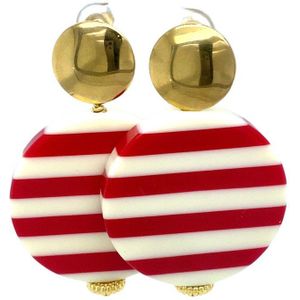 Pat's Jewels Oorbellen - Dames Oorbellen - Statement Oorbellen - Oorstekers - Rood