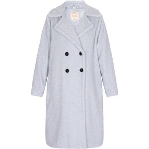 usha - Teddy Bear Mantel - Lang - Zwart - Dubbelzijdig