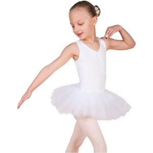 Balletpakje Lily wit - Maat  116