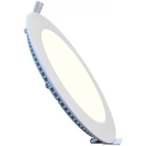 LED Downlight Slim - Inbouw Rond 3W - Dimbaar - Natuurlijk Wit 4200K - Mat Wit Aluminium - Ø83mm