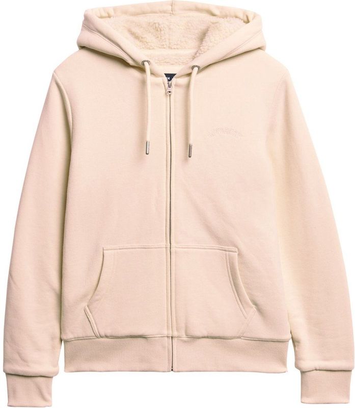 Superdry - Borg Lined Sweatshirt - Met Rits