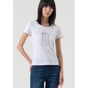 Fracomina, Dames, Tops, Wit, Maat: S Katoen,