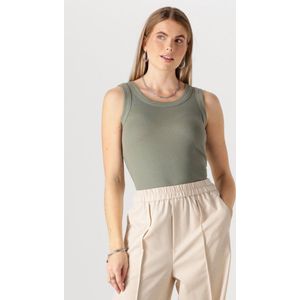 INWEAR Dagnaiw Tank Tops & T-shirts Dames - Shirt - Groen - Maat XS