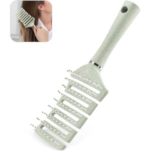 Elastische holle massagekam voor ontwarren en masseren van haar