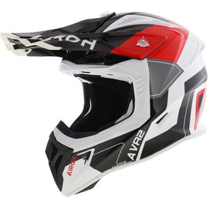 Airoh - Aviator Ace 2 - Crosshelm - Glans Zwart Wit Rood
