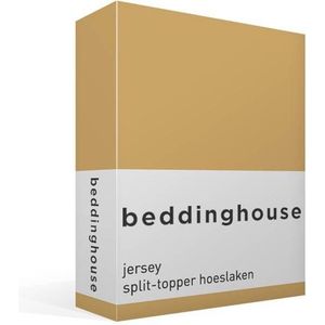 Beddinghouse Jersey - Split-topper - Hoeslaken - Lits-jumeaux - 160x200/220 cm - Yellow