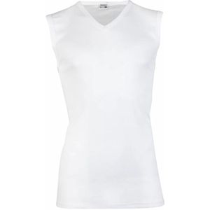 Beeren mouwloos shirt V-hals  - L  - Wit