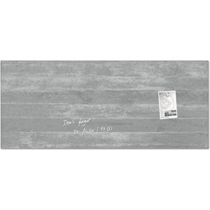 Sigel glasmagneetbord - Artverum - 130x55cm - antraciet betonlook - SI-GL248