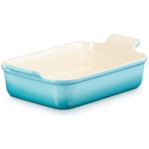 Le Creuset Ovenschaal Heritage Caribbean Blue - 26 x 19 cm / 2.4 Liter