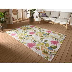 Flycarpets Flair Binnen & Buitenkleed Vloerkleed Gebloemd en Bladeren - Multi - 240x340 cm