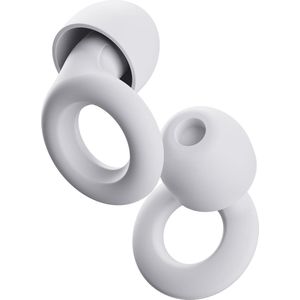 Quiet-oordopjes voor geluidsdemping in silicone - Herbruikbare gehoorbescherming voor slaap - Gevoeligheid voor geluid - 8 dopjes in XS/S/M/L - SNR 24dB & NRR 14 demping - Wit