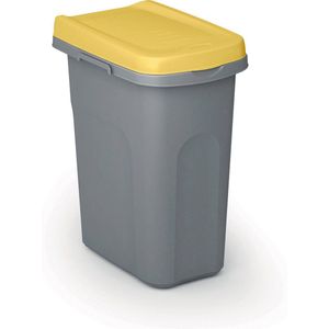 Afvalbak - 'Home Eco System' - afvalscheiding - Prullenbak - Afvalbakje - 15 Liter - Geel