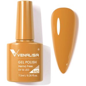 Venalisa UV Gellak Geel - 7.5 ml - Oker Gele Gellak - Gellac Geel - Okergele Gellak - Gellak Okergeel - Gellak Kleuren - Venalisa Gellak - Gellak Nagellak