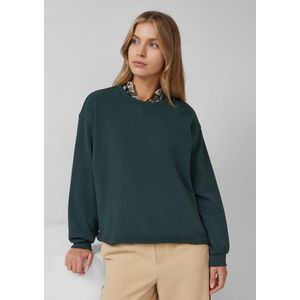 s.Oliver - Sweatshirt - Petrol - Effen - Lange Mouw