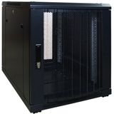 DSIT - 12U Mini Serverkast - Geperforeerde Deur - 600x600x720mm - Serverbehuizing - Serverrack - 19 Inch