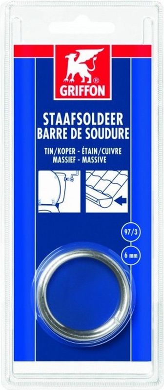 Griffon - Staafsoldeer - Tin/Koper 97/3 - Massief - Ø 6.0 mm - 100 g