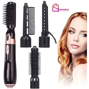 SAABW 4-in-1 - Föhn en Krulborstel Set - Haardroger - Inclusief 4 Opzetborstels