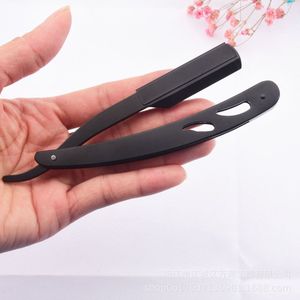 Razor Zwart - Scheermes – Roestvrij Staal - incl. 10 Vervangbare Double Edge Scheermesjes