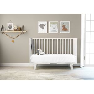 Mistral Home - MATRASBESCHERMER - waterdicht - 60 x 120 x 10 cm - effen kleur - wit - Voor baby of peuter