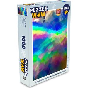 Puzzel Waterverf - Kunst - Psychedelisch - Legpuzzel - Puzzel 1000 stukjes volwassenen