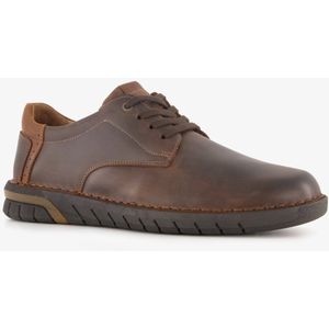 Hush Puppies leren heren veterschoenen bruin - Maat 40 - Extra comfort - Memory Foam