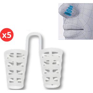 Bovista Anti Snurk - Snore Stopper - Beugel - Neusspreider - Clip - Apparaat - Snurken - Neusklem - 5 Stuks