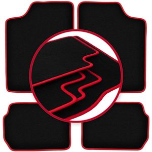 CARLUX-RED automatten voor: Suzuki Swift II hatchback, sedan (1988-2004)